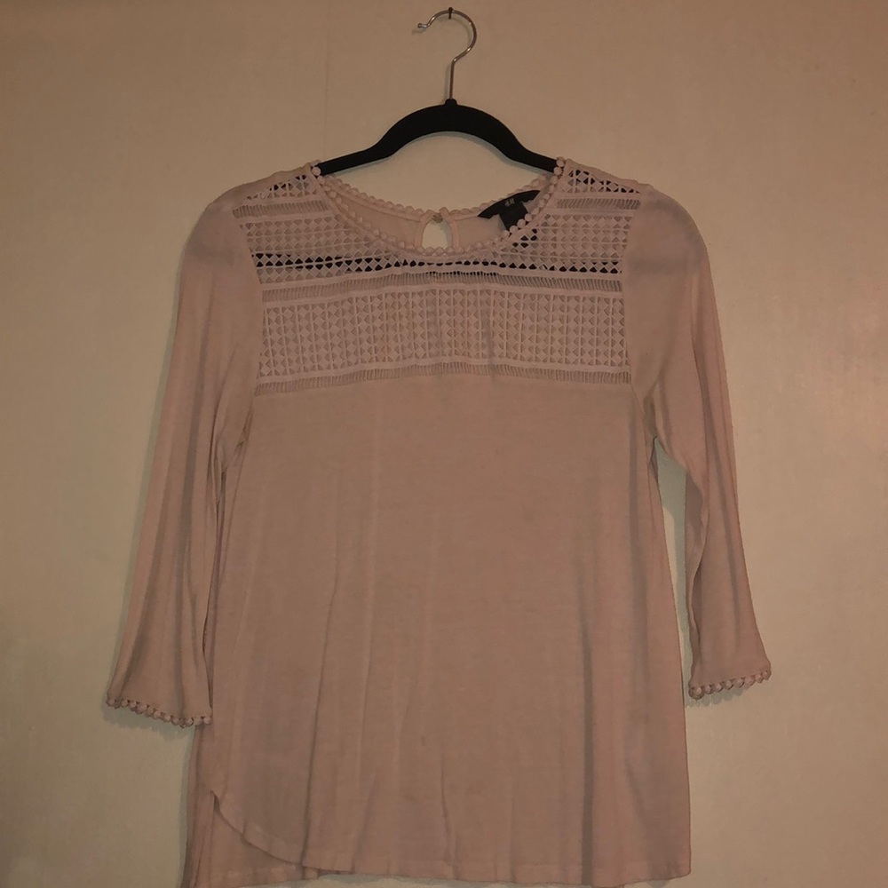 H&M Small Light Pink Shirt